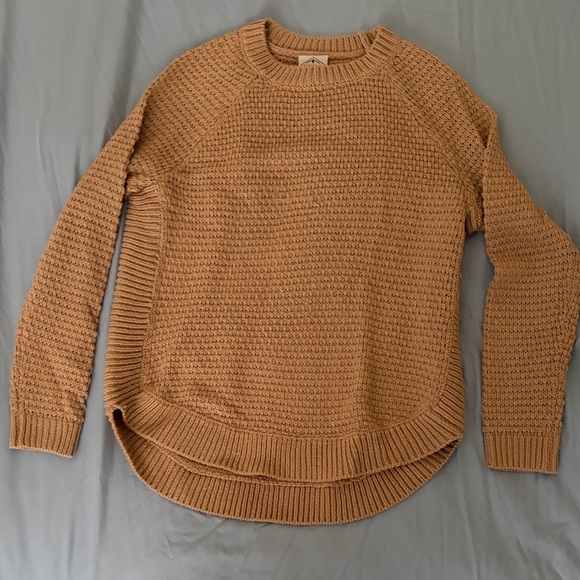 St. John's Bay Sweaters - St. John's Bay women’s small Camel brown Knit fisherman Sweater